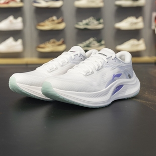 李宁正品新款越影4女子软底防滑系带缓震回弹运动跑步鞋ARHV004-8