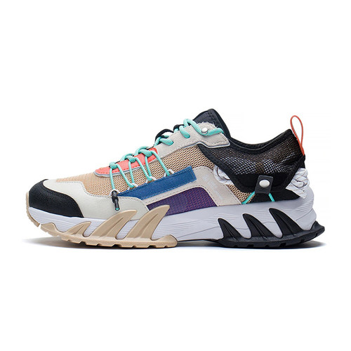 李宁春男回弹野外跑板鞋