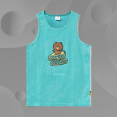 T恤无袖 李宁男女LINE FRIENDS联名布朗熊系列宽松短袖 背心AVSR078