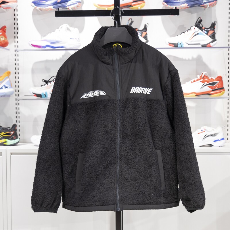 李宁男子加绒保暖运动休闲外套