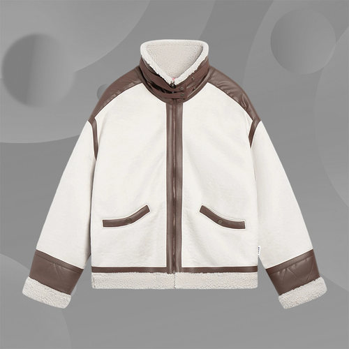 Lining/李宁正品男子运动立领休闲保暖宽松针织外套夹克AFDT141