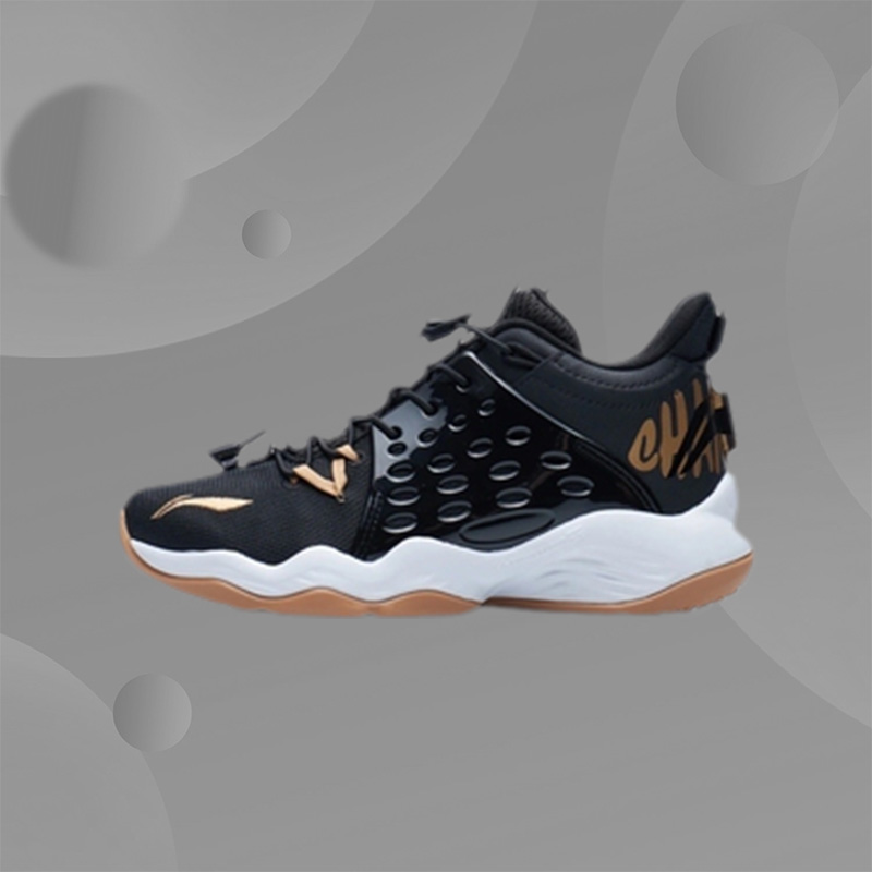 李宁正品童鞋篮球鞋男大童圆头鞋子透气网面高帮运动鞋YKBR026