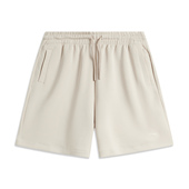 李宁正品 AKSU528 运动生活系列女子系带简约宽松透气舒适短卫裤