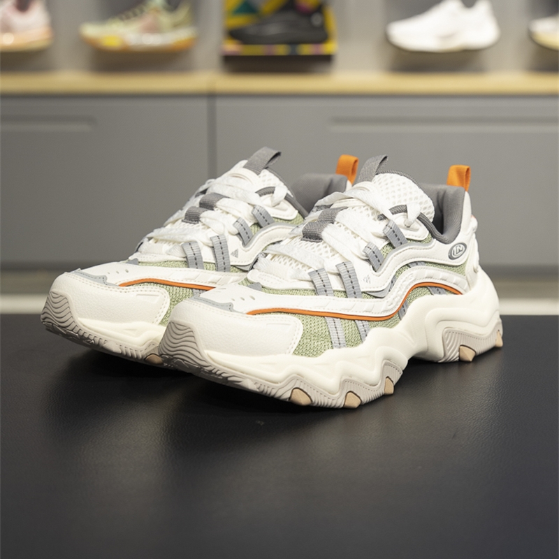 李宁正品猫爪 LITE 2女子潮流低帮轻盈透气厚底老爹鞋AGCU070-4