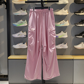 x英雄联盟联名款 女子时尚 潮流宽松休闲直筒长裤 李宁正品 AKXV316