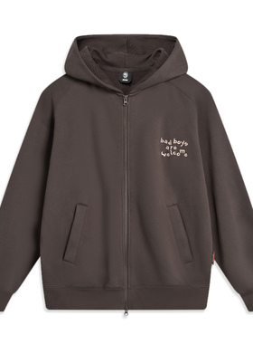 Lining/李宁正品冬季男子反伍BADFIVE宽松开衫运动卫衣AWDT869