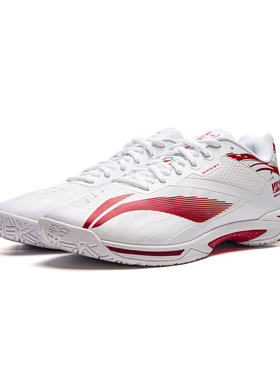 李宁正品2024新款男女同款减震回弹运动时尚羽毛球专业鞋AYZU021