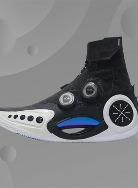 李宁正品篮球鞋女韦德之道9艺术联名无限绽放高帮运动球鞋ABER002