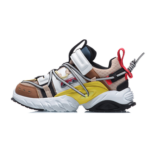 李宁童鞋休闲鞋男童冬新款运动青少年反光低帮运动鞋YKCQ194