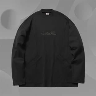 AHSR269 刺绣图案男子宽松运动休闲卫衣 中国李宁正品 成龙联名款