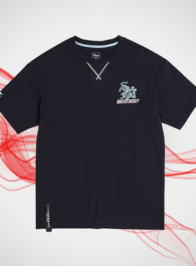 李宁正品短袖T恤男夏季新款米奇武林米笈鼠年限定文化衫AHSQ249