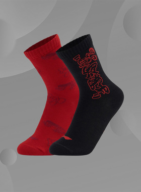 李宁正品春季休闲运动舒适百搭儿童防臭防汗长袜YWTT015