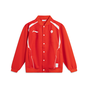 男女时尚 李宁正品 LPL联名款 潮流单排扣立领夹克外套AFDU795