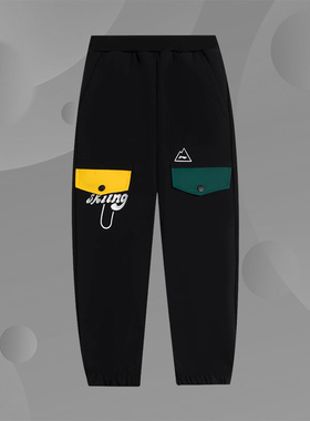 Lining/李宁正品男小童新款运动生活系列宽松冬束脚长裤YYKS203