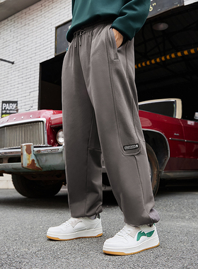 李宁正品反伍BADFIVE草木皆兵系列男子运动休闲时尚长裤AKLS643