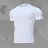 健身跑步篮球户外ATSP311 T恤文化衫 李宁短袖 男速干透气半袖