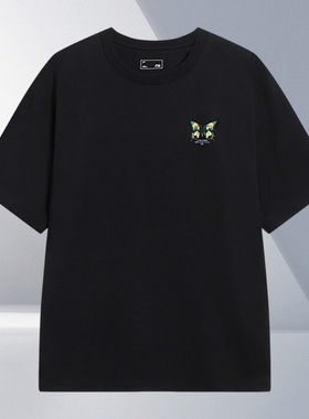 Lining/李宁正品中国文化系列男子宽松休闲透气短袖T恤AHST205