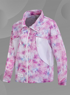 李宁风衣女士2018新款运动时尚长袖防泼水立领春季运动服AFDN076