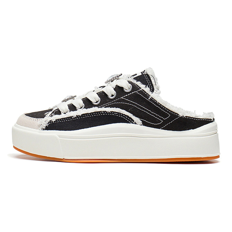 李宁女鞋一脚蹬半拖鞋板鞋