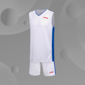 背心夏季 短裤 运动比赛服训练服AATM003 篮球服男子无袖 李宁正品