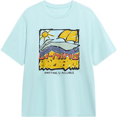 李宁正品 运动时尚 系列男女同款 Lining 宽松休闲短袖 T恤AHST543