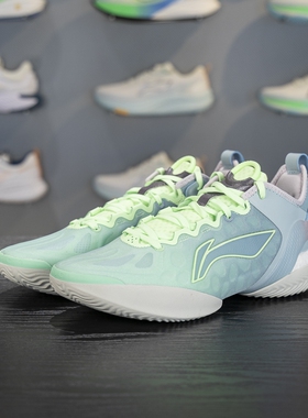 李宁正品驭帅男子轻量高回弹稳定支撑运动低帮篮球鞋ABAV049-3