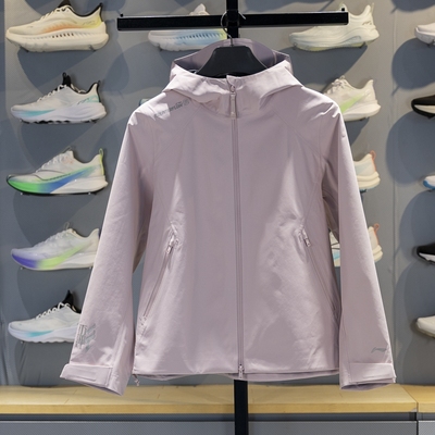 李宁正品女子防风宽松冲锋衣