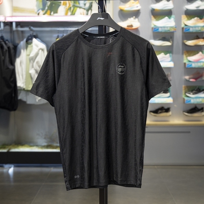 李宁男子运动健身训练短袖