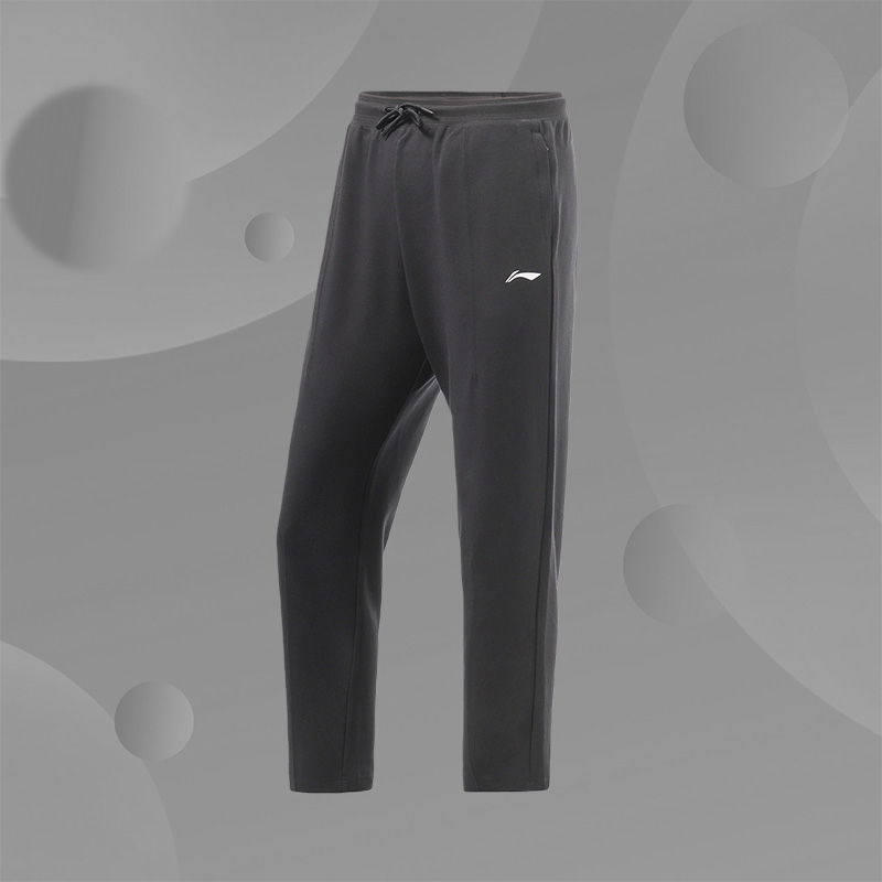 李宁运动九分裤新品训练系列女子直筒宽松九分卫裤AKLR442