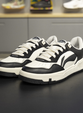 李宁正品COMMON 80s男子时尚百搭舒适软弹耐磨休闲鞋AGCU087-2