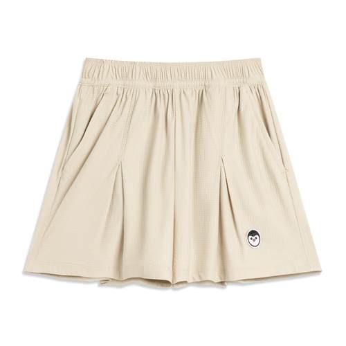 李宁正品2025女小童户外休闲时尚潮流透气运动训练半身裙YSKV116