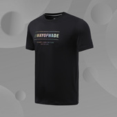 韦德系列凉爽圆领运动休闲帅气T恤衫 男秋新款 ATSR287 短袖 李宁正品