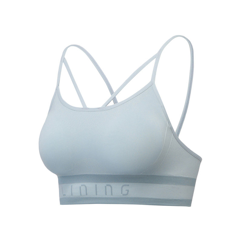 李宁正品训练系列女一体织紧身简约运动胸衣背心式内衣AUBR006