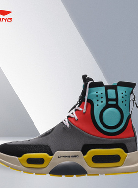 Lining/李宁正品重燃男子时尚潮流高帮篮球耐磨运动休闲鞋AGBN054