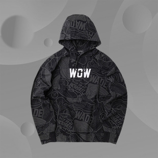 中国李宁正品韦德之道反光男女潮流运动休闲宽松连帽卫衣AWDQ539