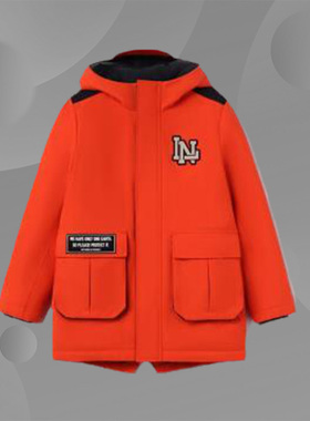 李宁正品童装男女小大童新品运动生活系列中保暖棉服YFMR352