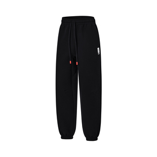 男子新款 Lining 李宁正品 冬季 AKLT847 纯色束脚针织运动休闲长裤