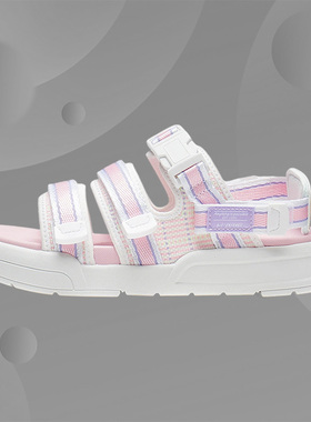 Lining/李宁正品女子COCA时尚休闲魔术贴户外运动沙滩凉鞋AGUS004