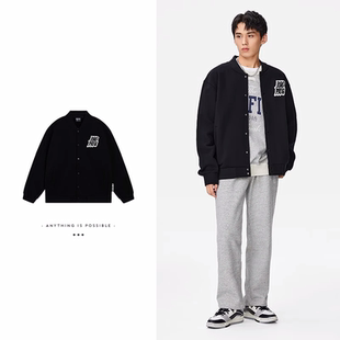 Lining 反伍BADFIVE男子加绒保暖宽松针织外套AJDT043 李宁正品