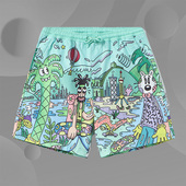 Steven Harrington联名系列男女同款 李宁 休闲短裤 AKSR735