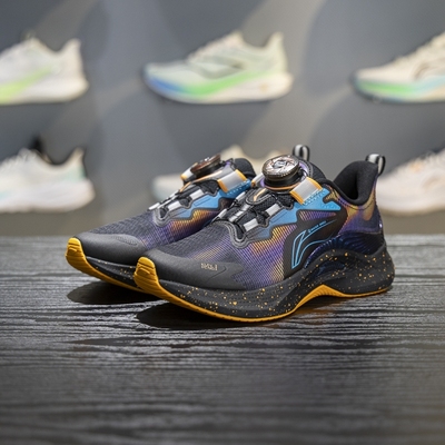 李宁正品鲲鹏3 SHIELD男女大童潮酷耐磨低帮减震跑步鞋YKFV140-5