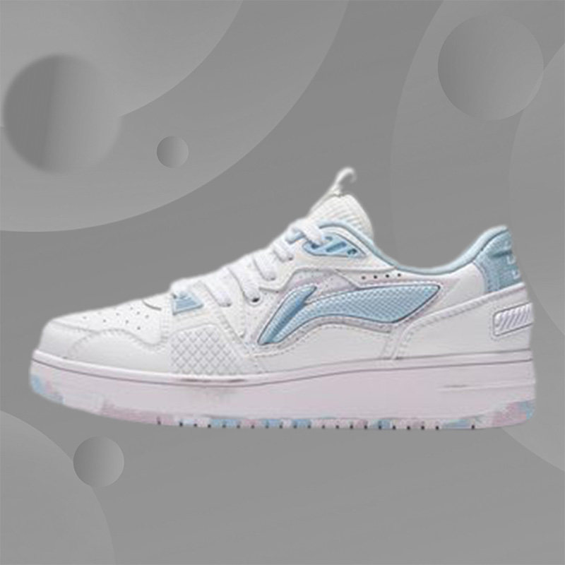 正品李宁22春季女鞋减震经典时透气尚低帮休闲鞋AGCS084-1