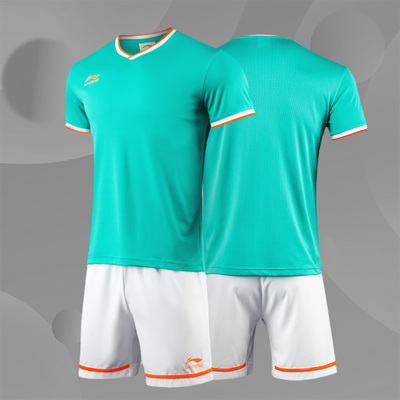 李宁足球服套装成人比赛组队服定制DIY短袖T恤球衣AATP013