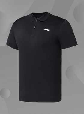 正品 李宁夏季款男子短袖宽松 POLO衫 APLS073