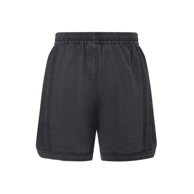 Lining/李宁正品夏季男子宽松水洗百搭潮流运动牛仔短裤AKST047