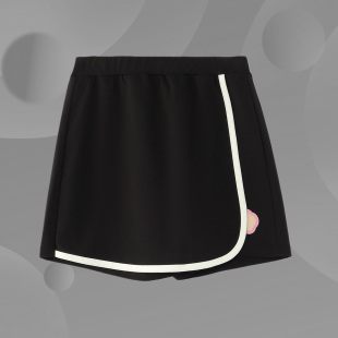 李宁正品 女童中大童棉质运动裙裤 儿童网球裙半身裙YSKR084 夏款