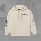 李宁卫衣女冬款 篮球加绒保暖宽松套头休闲运动服AWDR788