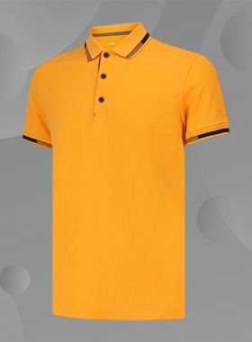 Lining/李宁正品夏款男子运动纯色排汗翻领POLO衫半袖T恤APLS143