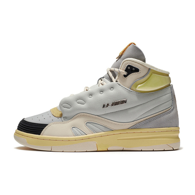 中国李宁 Deluxe Hi 男子反光轻量高回弹高帮篮球休闲鞋AGBR097