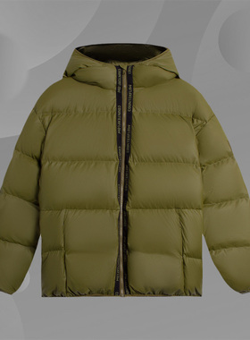 李宁正品新款CF溯系列男女同款运动休闲连帽保暖羽绒服AYMS339